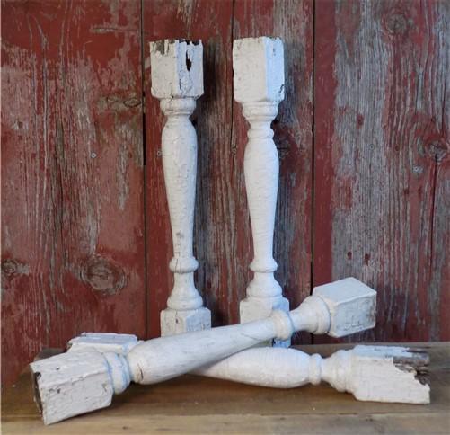 4 Balusters Cocoa Brown Wood Architectural Salvage Spindles Porch House Trim G, store Vintage Wood Spindles, Wooden Balusters, Rustic Farmhouse