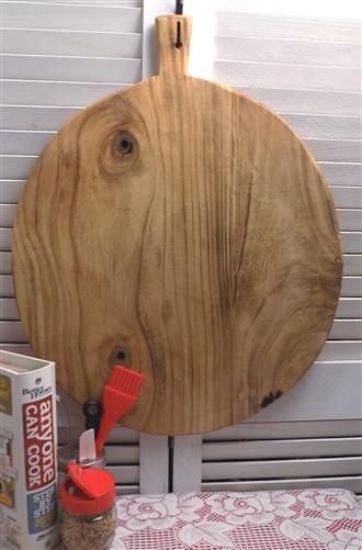 Round Wooden Bread Board, French Cutting Board, Rustic Chopping Board D106 Cheese good Charcuterie Board, Dough Board, Wood Cutting Board