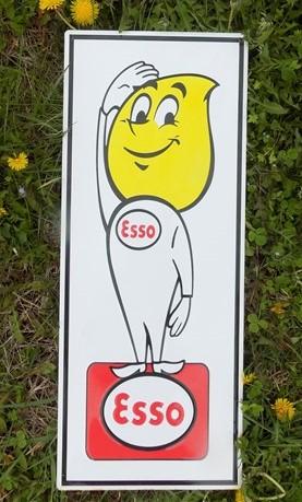 Esso Oil Drop Boy Motor Oil Sign, Tin Advertising Sign, selling Gasoline & Oil Sign Esso Sign, Motor Oil Sign, Tin Sign, Advertising Sign, Oil Drop