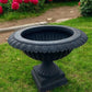 30" Tall Cast Iron Fluted Urn, Flower Pot Planter, Garden Patio Yard Art A4