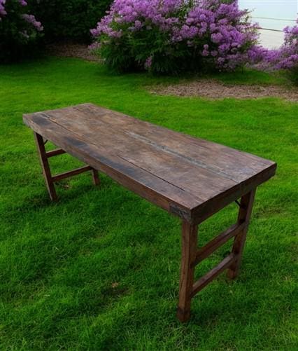 Rustic Folding Table, Vintage Dining Room Table, Kitchen Island, Sofa Table, B79