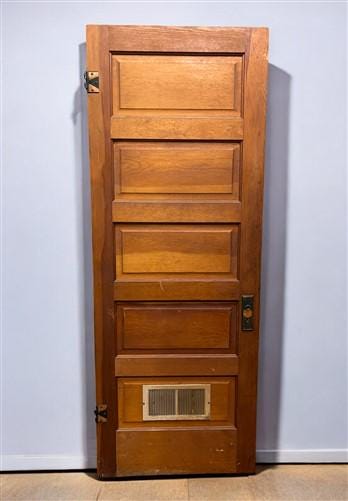 Vintage American Door (31.5x84) Five Panel Interior Door, Architectural, AM68