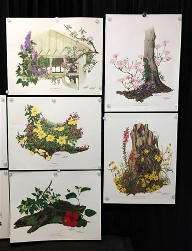 10 Maryrose Wampler Signed Prints, 28x22 Wade Collection Lithograph Plates 1-10