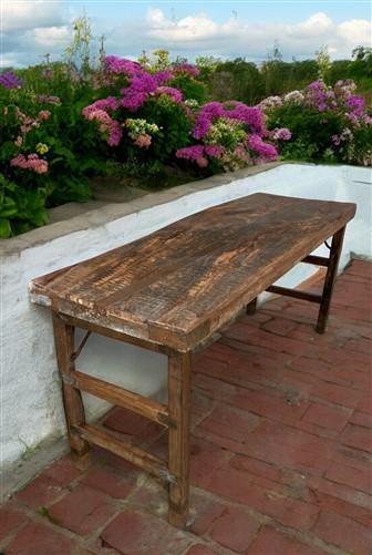 Rustic Folding Table, Vintage Dining Room Table, Kitchen Island, Sofa Table, B68