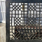 Ornate Art Deco Cast Iron Grate Vintage Wall Floor Fireplace Register Vent A6