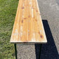 Vintage German Beer Garden Table, Portable Industrial Wood Table, Dining, C93