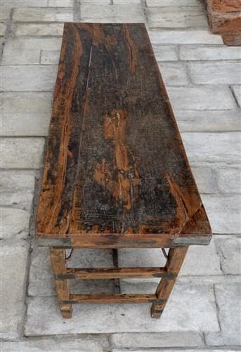 Rustic Folding Table, Vintage Dining Room Table, Kitchen Island, Sofa Table, B69