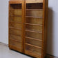 Vintage Wood Storage Cabinet Bookcase with Glass Doors, Storage, Rustic Cupboard