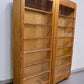 Vintage Wood Storage Cabinet Bookcase with Glass Doors, Storage, Rustic Cupboard