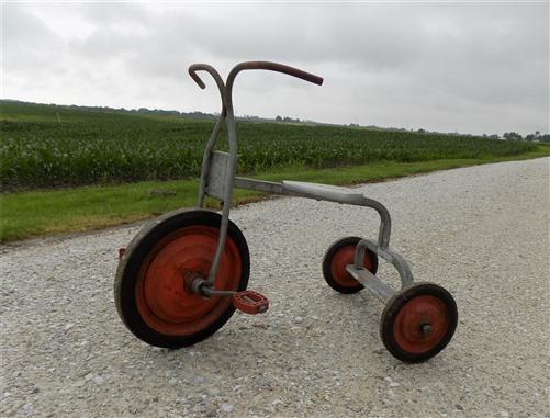 Angelus Trike, Metal Tricycle Trike Bike, Vintage Scooter, Childs Pedal Toy,