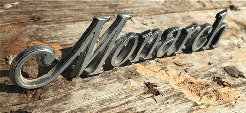 1975 Ford Mercury Monarch Script Emblem, D54B-6B114A Badge, Vintage Ford Sign,