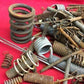 Lot Compression Tension Springs, Spiral Coil Steampunk, Art Craft Supplies g