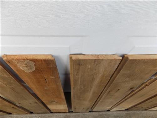 9 Reclaimed Barn Wood Shiplap Pine Boards, Smooth Pine Wall Siding Panels Planks