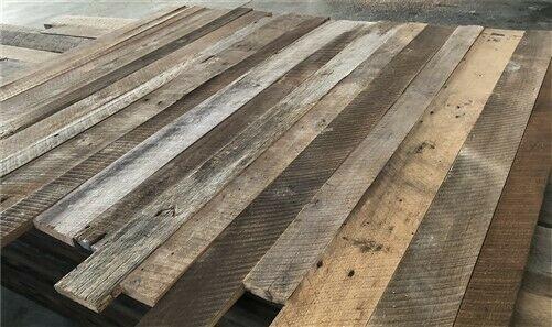 Reclaimed Mixed Species Barn Wood, Hardwood Mixed Wall Siding Salvaged Plank z