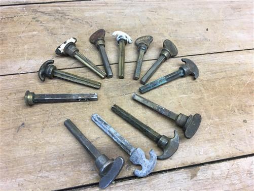 Vintage Door Knob Spindles, Door Knob Shaft, Repurpose, Architectural Salvage B,