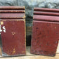 Pair Plinth Block, Wood Molding, Architectural Salvage, Antique Chippy Paint W,