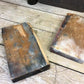 Pair Plinth Block, Wood Molding, Architectural Salvage, Antique Chippy Paint W,