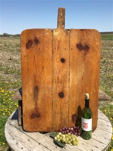 XLarge Vintage Turkish Bread Board, Rectangle Bread Board Wood Cutting Board E21