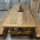 7' Amish Pine Harvest 4 Leg Table, Custom Made to Order, Rustic Farmhouse Table,