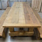 7' Amish Pine Harvest 4 Leg Table, Custom Made to Order, Rustic Farmhouse Table,