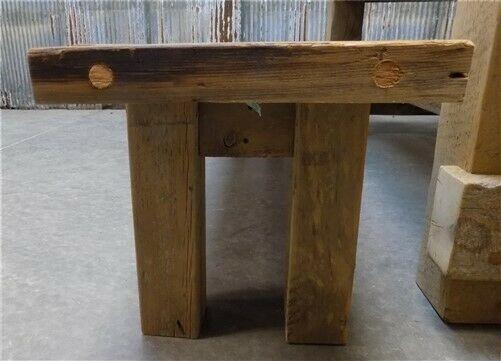 7' Amish Pine Harvest 4 Leg Table, Custom Made to Order, Rustic Farmhouse Table,