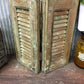 Small Green Antique Farmhouse Shutter, Wood Shutter, Architectural Salvage B21