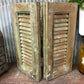 Small Green Antique Farmhouse Shutter, Wood Shutter, Architectural Salvage B21