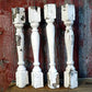 4 Balusters White Wood Architectural Salvage Spindles Porch Post House Trim A3,