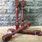 4 Balusters Rustic Red Wood Architectural Salvage Spindle Porch Post House I