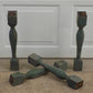4 Balusters Green Wood Architectural Salvage Spindles Porch Post House Trim A7,