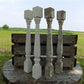 4 Balusters White Wood Architectural Salvage Spindles Porch Post House Trim A19,