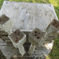 4 Balusters White Wood Architectural Salvage Spindles Porch Post House Trim A19,