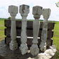 4 Balusters White Wood Architectural Salvage Spindles Porch Post House Trim A24,