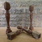 4 Balusters Cocoa Brown Wood Architectural Salvage Spindles Porch House Trim G,