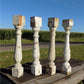 4 Balusters White Vintage Wood, Architectural Salvage, Porch Post House Trim A28