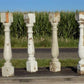 4 Balusters White Vintage Wood, Architectural Salvage, Porch Post House Trim A28