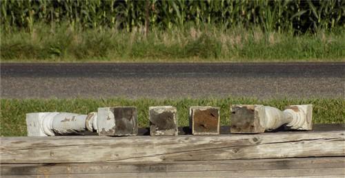 4 Balusters White Vintage Wood, Architectural Salvage, Porch Post House Trim A28