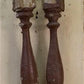 4 Balusters Cocoa Brown Wood Architectural Salvage Spindles Porch House Trim M,