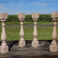 4 Balusters Painted Wood Architectural Salvage Spindles Porch House Trim E,