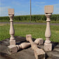 4 Balusters Painted Wood Architectural Salvage Spindles Porch House Trim E,