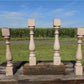 4 Balusters Painted Wood Architectural Salvage Spindles Porch House Trim E,