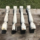 4 Balusters White Vintage Wood, Architectural Salvage, Porch Post House Trim A46