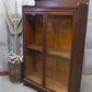 Oak Bookcase Glass Doors, China Cabinet Display Case, Curio Cabinet Showcase,