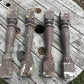 4 Balusters Painted Wood Architectural Salvage Spindles Porch House Trim Q,