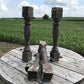 4 Balusters Painted Wood Architectural Salvage Spindles Porch House Trim Q,