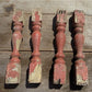 4 Balusters Painted Wood Architectural Salvage Spindles Porch House Trim A16,