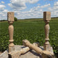 4 Balusters Painted Wood Architectural Salvage Spindles Porch House Trim A19,