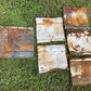 6 Ceiling Tin Panels, Vintage Reclaimed Molding, Architectural Salvage A1