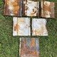 6 Ceiling Tin Panels, Vintage Reclaimed Molding, Architectural Salvage A1