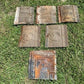 6 Ceiling Tin Panels, Vintage Reclaimed Molding, Architectural Salvage A1